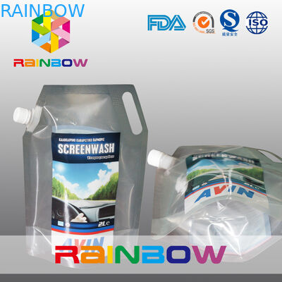 3L Water proof Transparent or Printing Stand up Spout Pouch Liquid bottle Bag