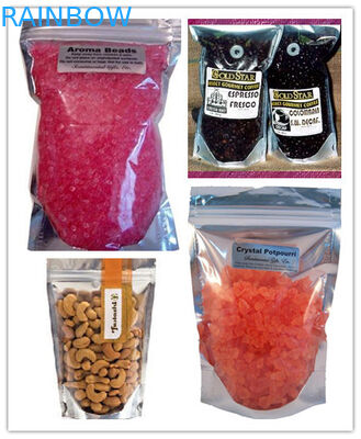 Clear Front and Foil Back Stand up Bags with PET / AL / NY / PE