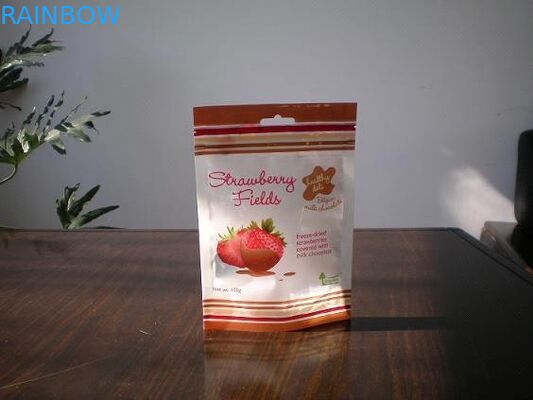 130mic PET / AL / NY / PE Stand up Bottom Gusset Bags with Gravure Trap Printed