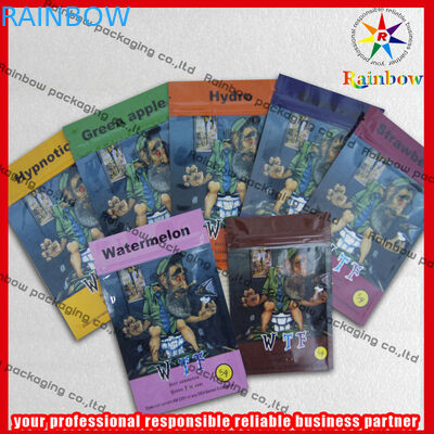 Vivid Printing Herbal Incense Pouches ， Aluminum Foil Bag