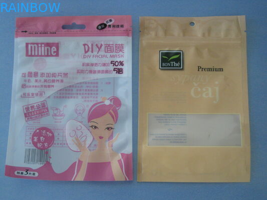 Aluminum Foil Cosmetic Packaging Bag Bpa Free With Zip Lock