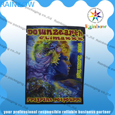 Down2earth / Geeked Up / Diablo Gold Herbal Incense Zip Plastic Bags Moisture Proof