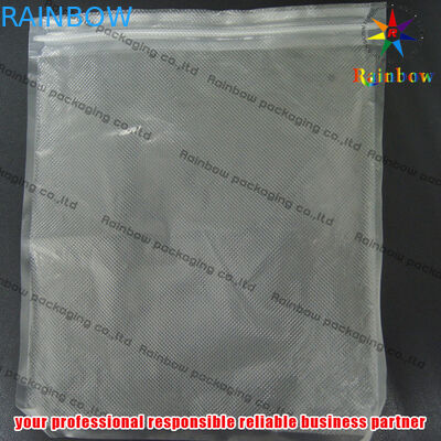 Embossed PET Vacuum Seal Storage Bags With Zip Lock For Cookies