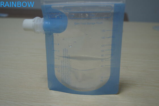 Stand Up Spout Pouch Packaging With  Flat Bottom And Zip Lock