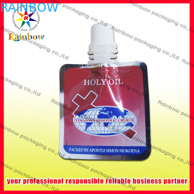 Food Grade Spout Pouch Packaging With Tap For Mineral Water Storage