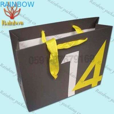 Customized Shopping Paper Bags For Cosmetics With Twisted Handle