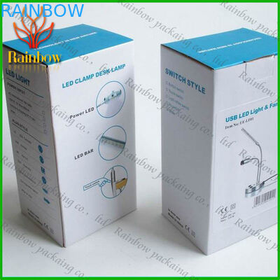 Folding Cosmetic Paper Box Packaging Colorful With White Cardboard
