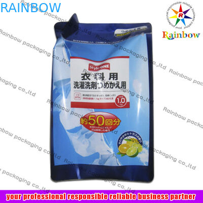 OPP Stand up Aluminum Foil Pouch Packaging Bag For Detergent