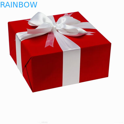 Top Grade Folding Cardboard Paper Box Red Square For Gift Packaging