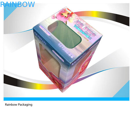 Fancy Cake Paper Packaging Boxes Recycled With Transparent Window