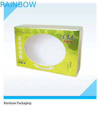 Luxury Cake Paper Box Packaging With Transparent Window And Handle