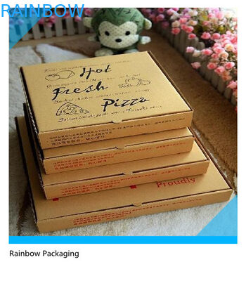 Take Away Pizza Paper Box Packaging Foldable With Printing Surface