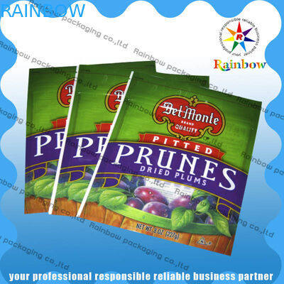 Three-sealed Colored Printing Snack Bag Packaging Food Grade Plastic For Snack / Spices