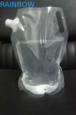 Colorful Printing Water Proof Stand up Packaging Bag With Corner Spout For Liguid