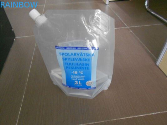 Colorful Printing Water Proof Stand up Packaging Bag With Corner Spout For Liguid