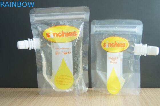 Custom Printing Stand up Packaging Pouch With k and Corner Spout For Liguid
