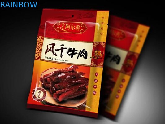 Attractive Stylish Laminated Packaging Pouches For 100 Gram Beef Jerky Packaging