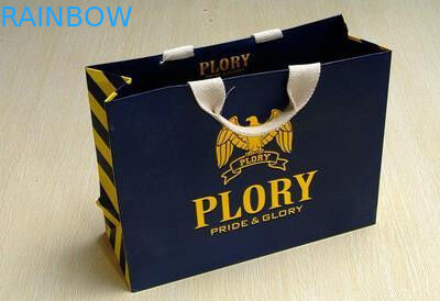 Logo Printed Shopping Paper Bag Black PP Woven Recyclable Pantone Colors