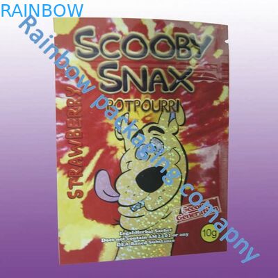 k Herbal Incense Packaging , Customized Colorful Printing Zip Plastic Bags