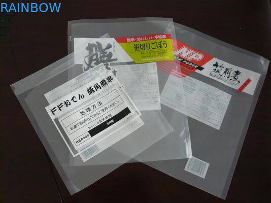 Transparent Food Vacuum Seal Bags Sticker For Cooking / Cleaning