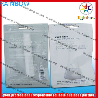 Clear Front Cosmetic Packaging Bag Customized Printing For Candy