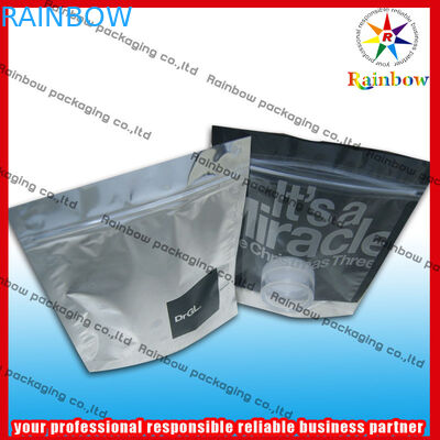 Stand Up Cosmetic Packaging Bag Colorful Printing With k