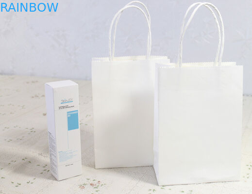 Unique Printing Kraft Paper Bags With Plain Color 0.18 mm Thickness