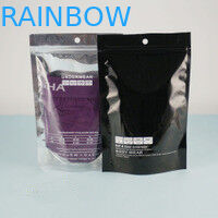 Stand Up Aluminium Foil Bag Recyclable Shiny With Zipper Seal