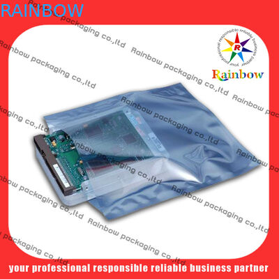 Zipper Transparent Anti Static Bag Plastic PET / VMPET Gravure Trap Printed
