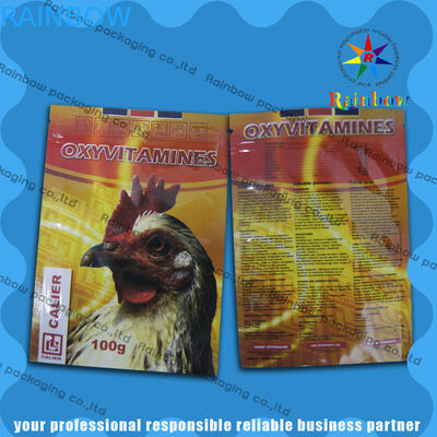 Colored Printing Pet Food Pouch With Side Gusset For Dog / Cat / Cattle / Chicken