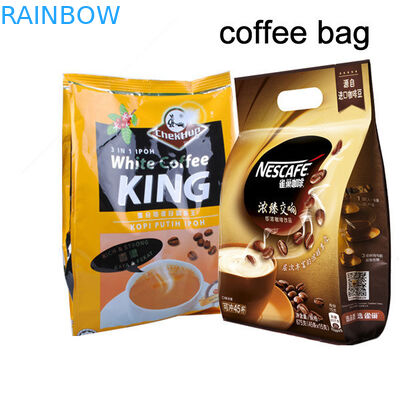 Recyclable Coffee Packaging Pouches Custom Printing With Handle Hole