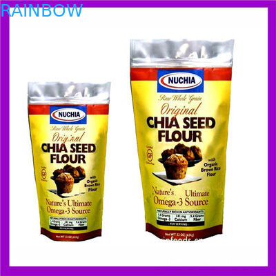 Zipper Foil Pouch Packaging , k Rice / Tea Packaging Pouch