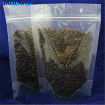 Walnut / Snack / Rice Plastic Pouch Packaging Tranaparent With Zipper