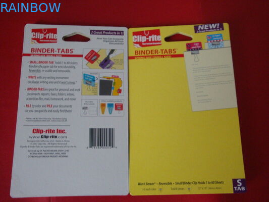 Colorful Blister Card Packaging Euro Hang Hole For Scissor Packing