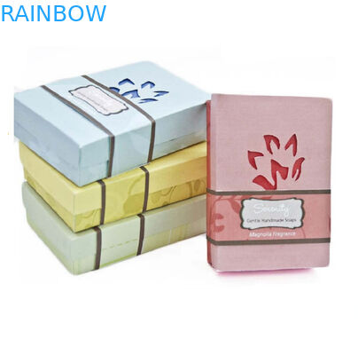 Atrractive Gift Box Packaging Recycle Pink Art Paper For Regular Soap