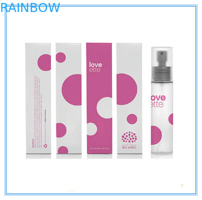 Red Cosmetics Paper Box Packaging 350 Gram White Paper For Display