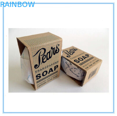 Fashion Foldable Paper Box Packaging For Soap / Jewelry With Lid