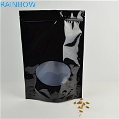 Stand Up Foil k Bags Custom Printing With Tear Notch And Window