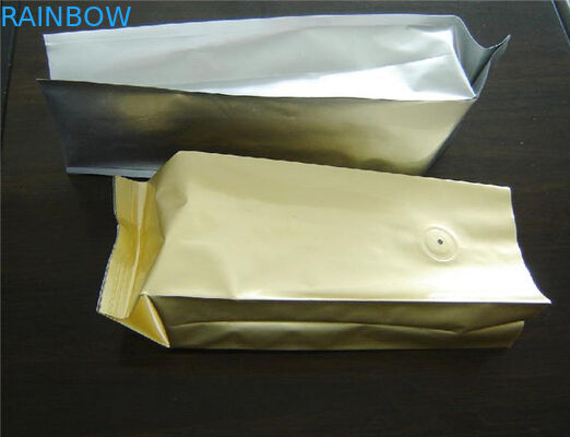 Laminated Unprinted Plastic Pouches Packaging , Food Coffee Bean Packaging