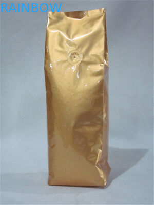 Laminated Unprinted Plastic Pouches Packaging , Food Coffee Bean Packaging