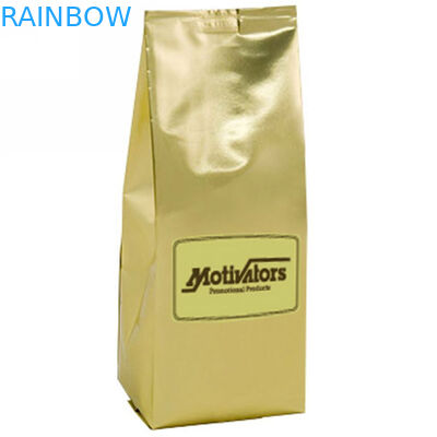 Golden Mylar k Plastic Bags Packaging Recyclable Zipper Top