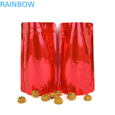 Golden Mylar k Plastic Bags Packaging Recyclable Zipper Top