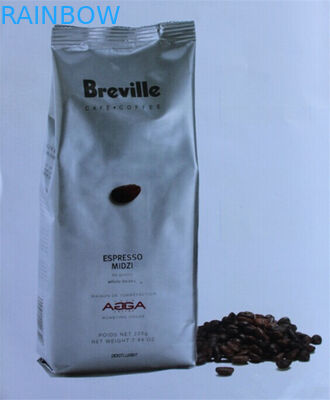 Plain Silver Bottom Plastic Pouches Packaging Recyclable Heat Seal