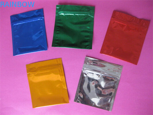 Aluminium Foil Zipper Herbal Incense Packaging Colorful Gravure Printing