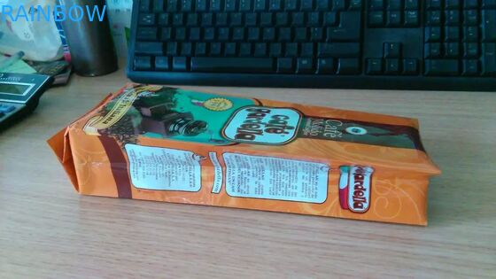 Custom Printed Plastic Pouches Packaging , Zipper Coffee Bean Packaging