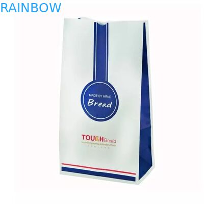 Oil Proof Paper Bread Packaging Bags Gravure / Offset Printing