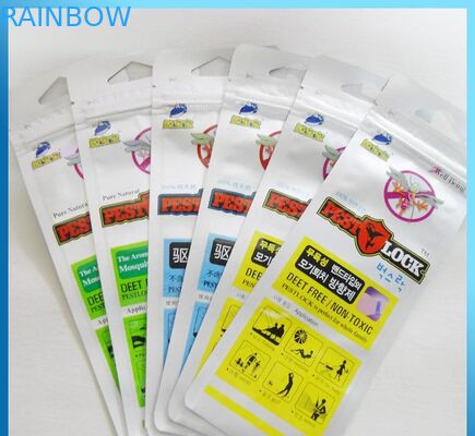 Kids Mosquito Repellent Bracelet Grip Seal Bags 110 Micron With Hanghole