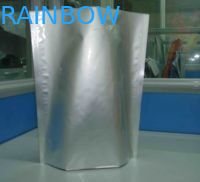 Glossy Plain Silver Stand UP Foil Pouch Packaging k for Food Packaging