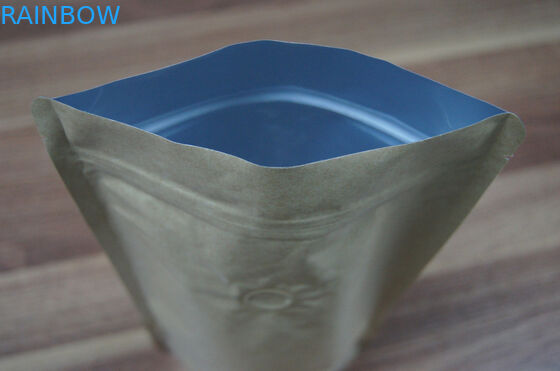 Glossy Plain Silver Stand UP Foil Pouch Packaging k for Food Packaging