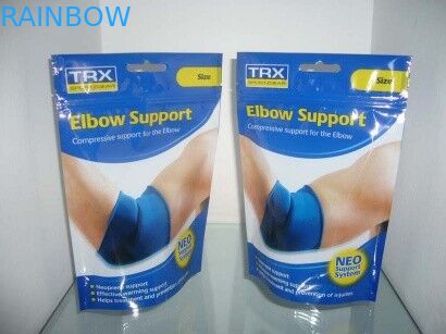 Sport Printed Stand Up Plastic Pouches Packaging With k / Tear Notch